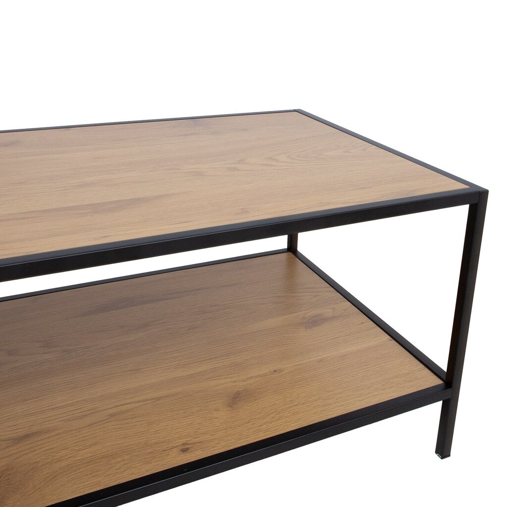 Sohvapöytä HEDVIG 100x50xH40cm, saarni/musta hinta ja tiedot | Sohvapöydät | hobbyhall.fi