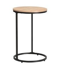 Sivupöytä HEDVIG D40xH60cm, saarni/musta hinta ja tiedot | Sohvapöydät | hobbyhall.fi