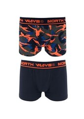 Boxers North Ways Narcis 1709 navy camo /oranssi, koko M hinta ja tiedot | North Ways Muoti | hobbyhall.fi