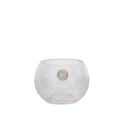 Maljakko CRACK BOWL, D12,5xH10cm, söröinen lasi hinta ja tiedot | Maljakot | hobbyhall.fi