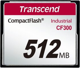 Transcend TS512MCF300 CF 512 MB hinta ja tiedot | Kameran muistikortit | hobbyhall.fi