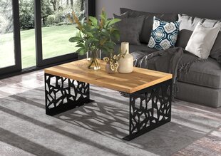 Semara sohvapöytä 100x60cm, ruskea/musta hinta ja tiedot | Sohvapöydät | hobbyhall.fi
