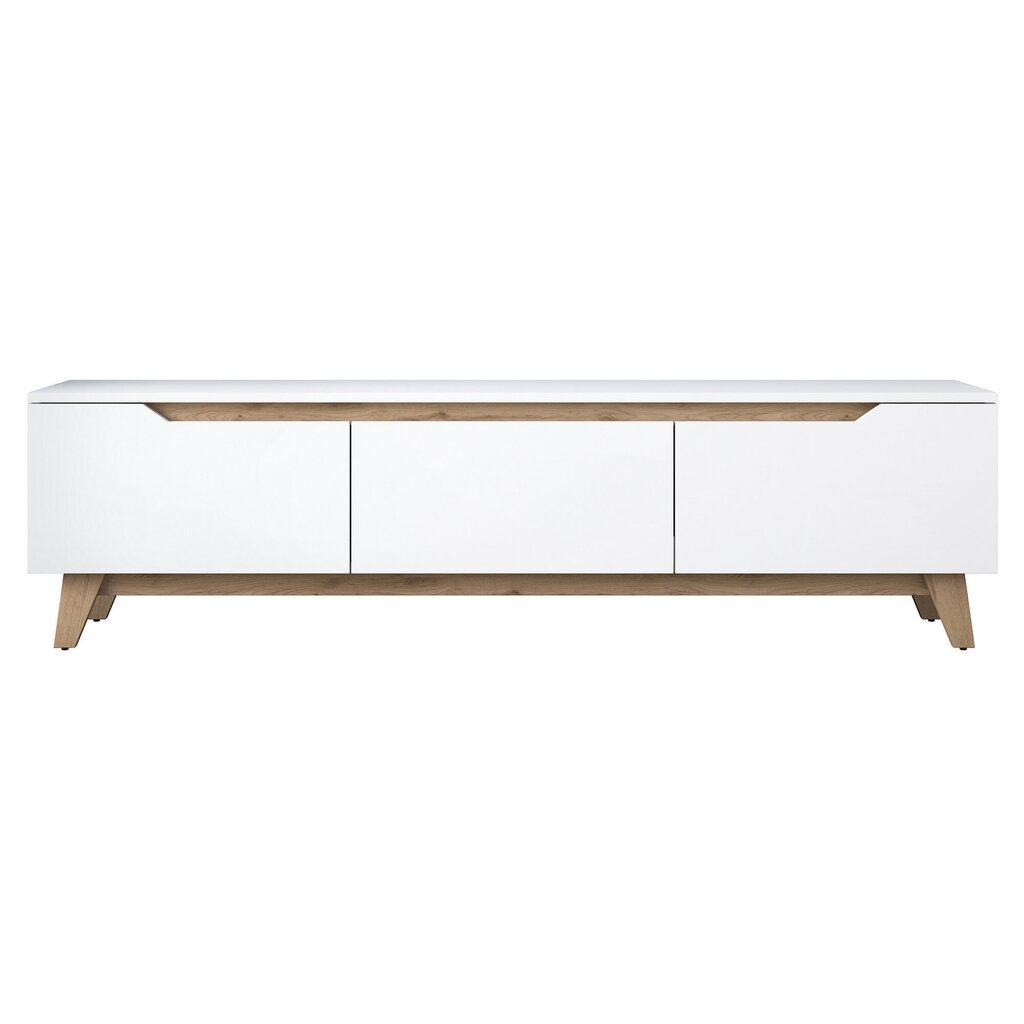 TV-teline, Asir, 180x49x 35 cm, valkoinen/beige hinta ja tiedot | TV-tasot | hobbyhall.fi