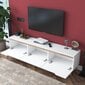 TV-teline, Asir, 180x49x 35 cm, valkoinen/beige hinta ja tiedot | TV-tasot | hobbyhall.fi