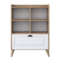 Hylly, Asir, 80x130x35 cm, valkoinen/beige hinta ja tiedot | Sivupöydät | hobbyhall.fi