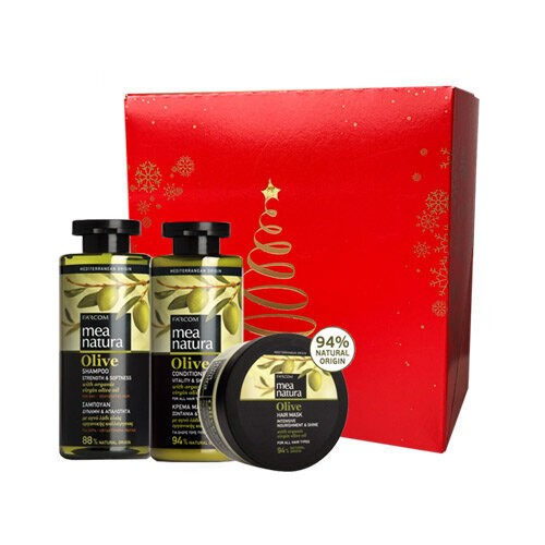 Farcom Mea Natura Olive setti kuiville hiuksille 300x300x250 ml hinta ja tiedot | Shampoot | hobbyhall.fi