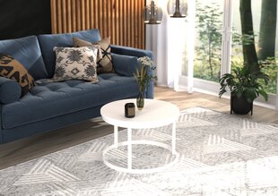 Rinen sohvapöytä, 55x55cm, valkoinen hinta ja tiedot | Sohvapöydät | hobbyhall.fi