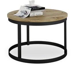 Rinen sohvapöytä, 55x55cm, ruskea/musta hinta ja tiedot | Sohvapöydät | hobbyhall.fi