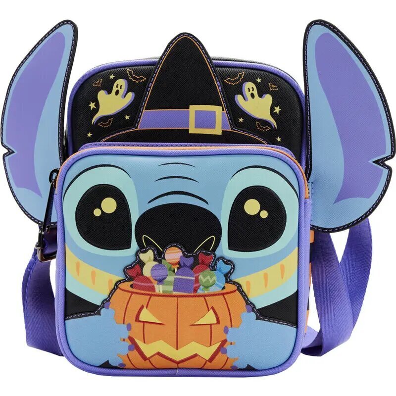 Loungefly Disney Lilo ja Stitch Halloween olkalaukku 117882 hinta ja tiedot | Lasten asusteet | hobbyhall.fi