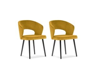 2 tuolin setti Windsor and Co Elpis, keltainen hinta ja tiedot | Ruokapöydän tuolit | hobbyhall.fi