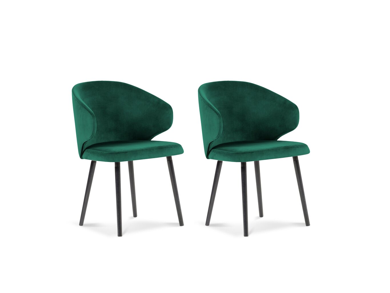 2 tuolin setti Windsor and Co. Nemesis, vihreä hinta ja tiedot | Ruokapöydän tuolit | hobbyhall.fi