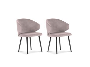 2 tuolin setti Windsor and Co. Nemesis, vaaleanpunainen hinta ja tiedot | Ruokapöydän tuolit | hobbyhall.fi