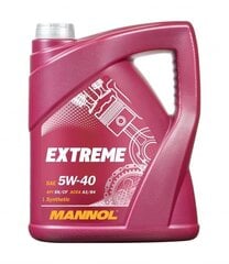 Mannol 5W-40 Extreme-moottoriöljy, 5 L hinta ja tiedot | Moottoriöljyt | hobbyhall.fi