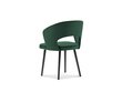 4 tuolin setti Windsor and Co Elpis, tummanvihreä hinta ja tiedot | Ruokapöydän tuolit | hobbyhall.fi