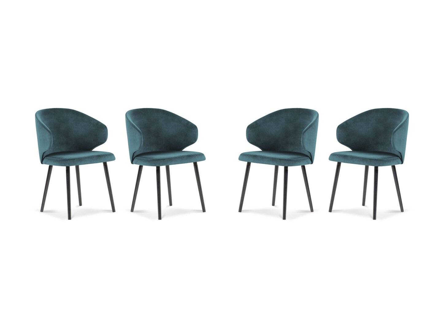 4 tuolin setti Windsor and Co. Nemesis, vaaleansininen hinta ja tiedot | Ruokapöydän tuolit | hobbyhall.fi