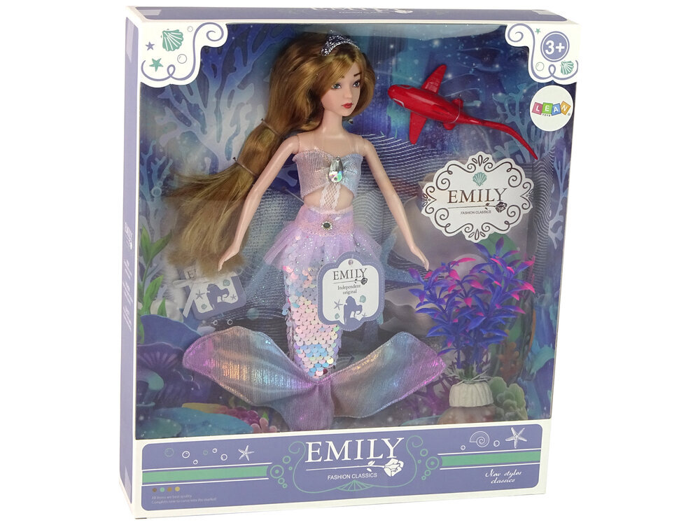 Emily Mermaid nukke tarvikkeineen hinta ja tiedot | Tyttöjen lelut | hobbyhall.fi