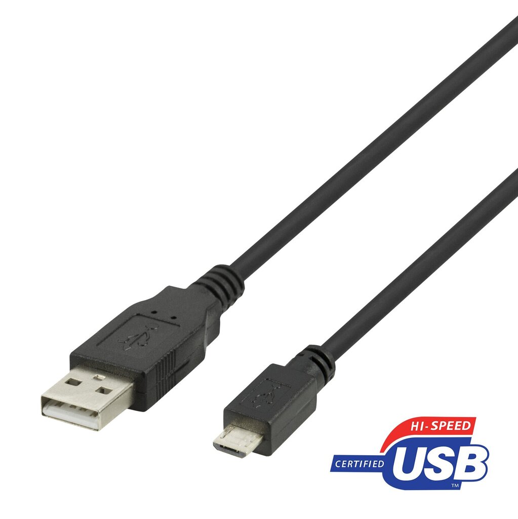 Deltaco USB-301S-K 00140008 hinta ja tiedot | Puhelinkaapelit | hobbyhall.fi