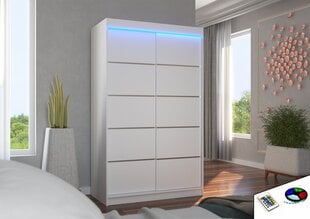 Benisso 120, Led-valaistu kaappi, valkoisen värinen hinta ja tiedot | Kaapit | hobbyhall.fi