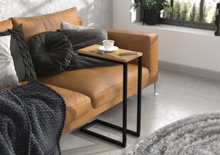 Sivupöytä Spark, 62x30x40 cm, ruskea/musta hinta ja tiedot | Sohvapöydät | hobbyhall.fi