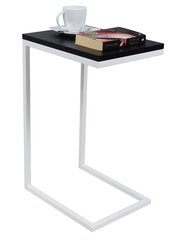Sivupöytä Spark, 62x30x40 cm, musta/valkoinen hinta ja tiedot | Sohvapöydät | hobbyhall.fi