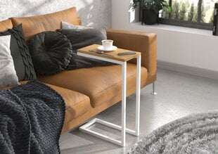 Sivupöytä Spark, 62x30x40 cm, ruskea/valkoinen hinta ja tiedot | Sohvapöydät | hobbyhall.fi