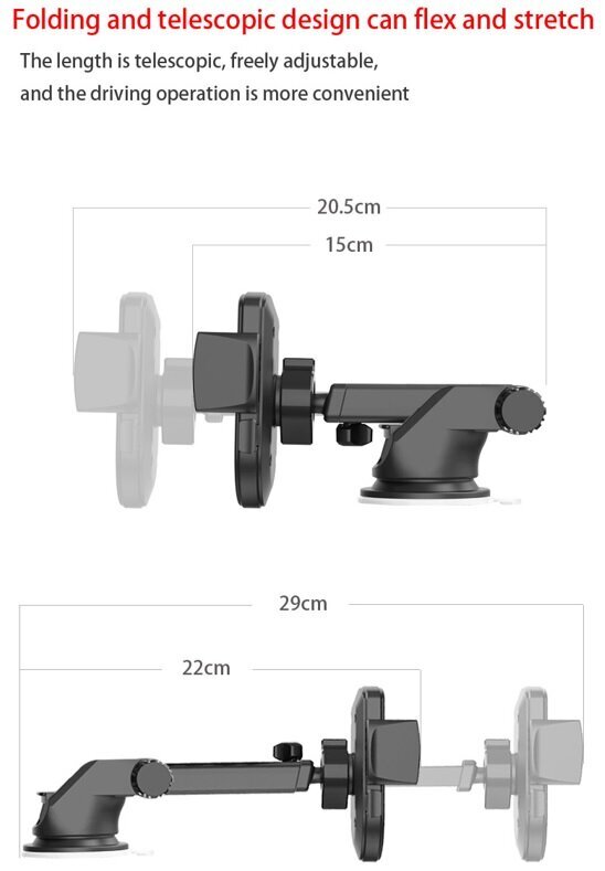 Monitoiminen puhelinteline auton pölynimurissa; auton puhelimen pidike; Car phone holder, LIVMAN A052 hinta ja tiedot | Puhelintelineet | hobbyhall.fi