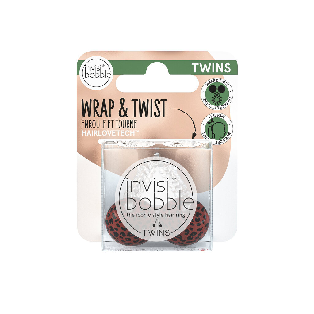 Invisibobble Twins Purrfection -hiusnauha (riippuva pakkaus) hinta ja tiedot | Hiustarvikkeet | hobbyhall.fi