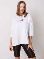 Naisten valkoinen pusero, jossa teksti. hinta ja tiedot | Naisten paidat | hobbyhall.fi