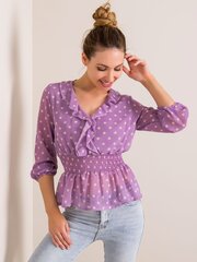 RUE PARIS Vaalean violetti ilmava pusero. hinta ja tiedot | Naisten paidat | hobbyhall.fi