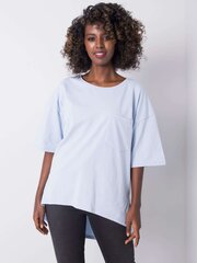 RUE PARIS Vaaleansininen t-paita taskulla. hinta ja tiedot | Naisten paidat | hobbyhall.fi
