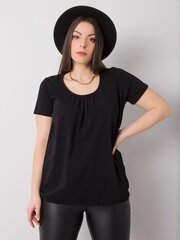 Naisten musta plus-kokoinen T-paita hinta ja tiedot | Naisten paidat | hobbyhall.fi