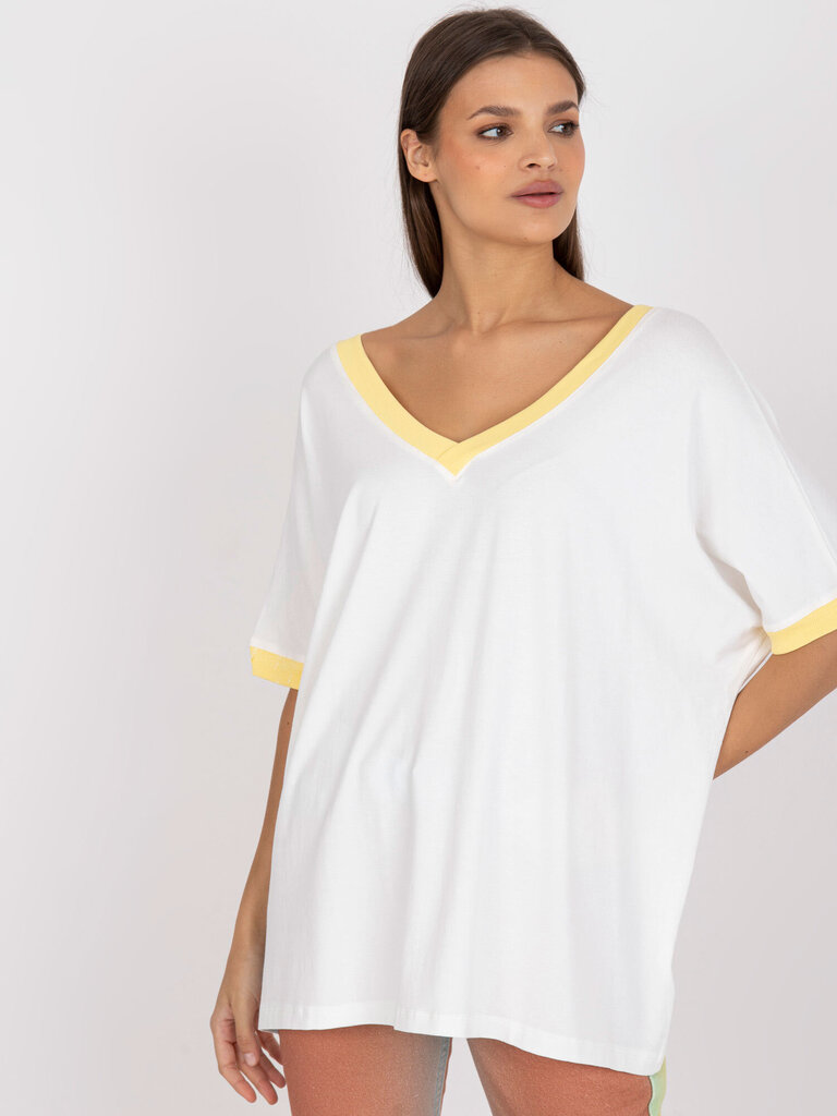 Naisten valkoinen ja keltainen pusero joka päivä hinta ja tiedot | Naisten paidat | hobbyhall.fi