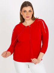 Naisten punainen plus-kokoinen pusero hinta ja tiedot | Naisten paidat | hobbyhall.fi