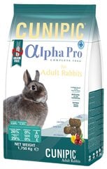 Kaninruoka Cunipic Alpha Pro Adult, 1,75 kg hinta ja tiedot | Pieneläinten ruoat | hobbyhall.fi