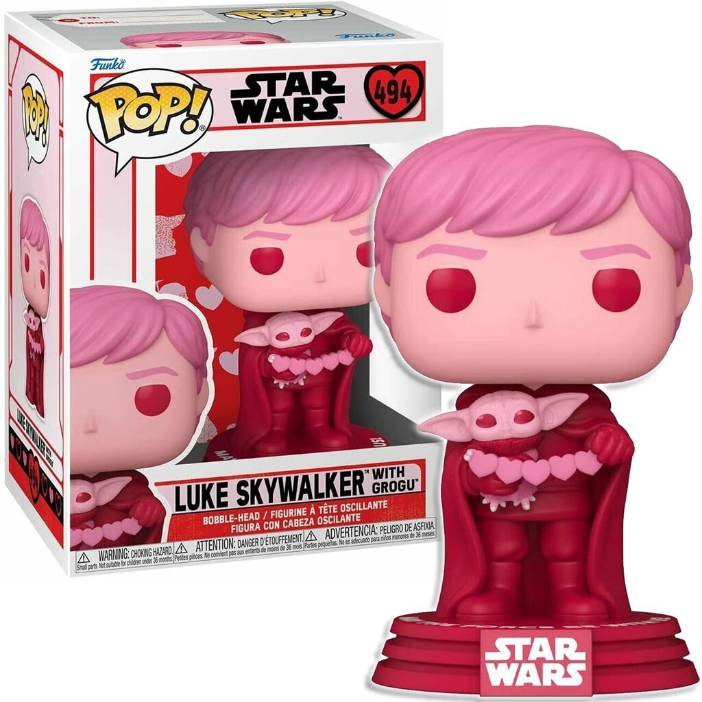 Funko Pop! Tähtien sota Ystävänpäivä Luke Skywalker Grogu Figurka 494: n kanssa hinta ja tiedot | Pelien oheistuotteet | hobbyhall.fi