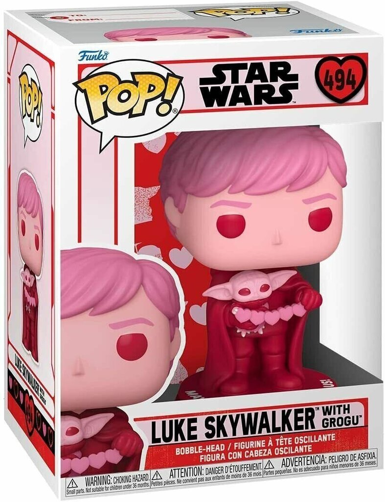 Funko Pop! Tähtien sota Ystävänpäivä Luke Skywalker Grogu Figurka 494: n kanssa hinta ja tiedot | Pelien oheistuotteet | hobbyhall.fi