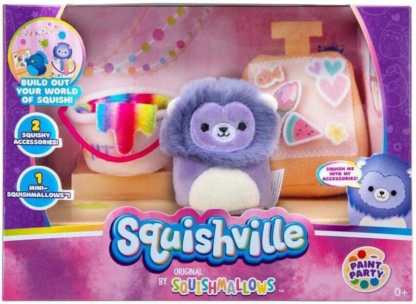 Squishville Paint Party Pracownia Plastic Squishmallow Pehmo -sarja hinta ja tiedot | Tyttöjen lelut | hobbyhall.fi