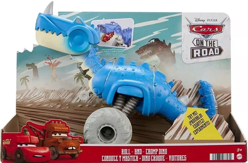 Mattel Disney Pixar Autot: Tiellä - Roll ja Chomp Dino (HHW71)