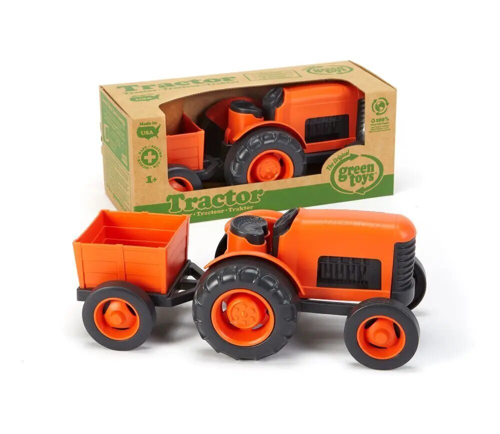 Green toys: Traktori (TRTO-1042) hinta ja tiedot | Poikien lelut | hobbyhall.fi