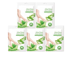 Aloe vera jalkanaamio, 35ml (5 paria) hinta ja tiedot | Vartalovoiteet ja -emulsiot | hobbyhall.fi