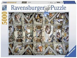 Ravensburger Puzzle Sikstuksen kappeli (5000 kappaletta), monivärinen, 17429 hinta ja tiedot | Palapelit | hobbyhall.fi