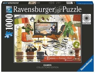 Ravensburger Puzzle Eames Design Classics 1000p 16899 hinta ja tiedot | Palapelit | hobbyhall.fi