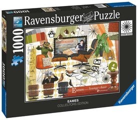 Ravensburger Puzzle Eames Design Classics 1000p 16899 hinta ja tiedot | Palapelit | hobbyhall.fi