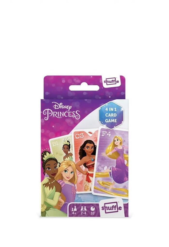 Shuffle Fun 4in1 Disney Prinsessat korttipeli hinta ja tiedot | Lautapelit ja älypelit | hobbyhall.fi