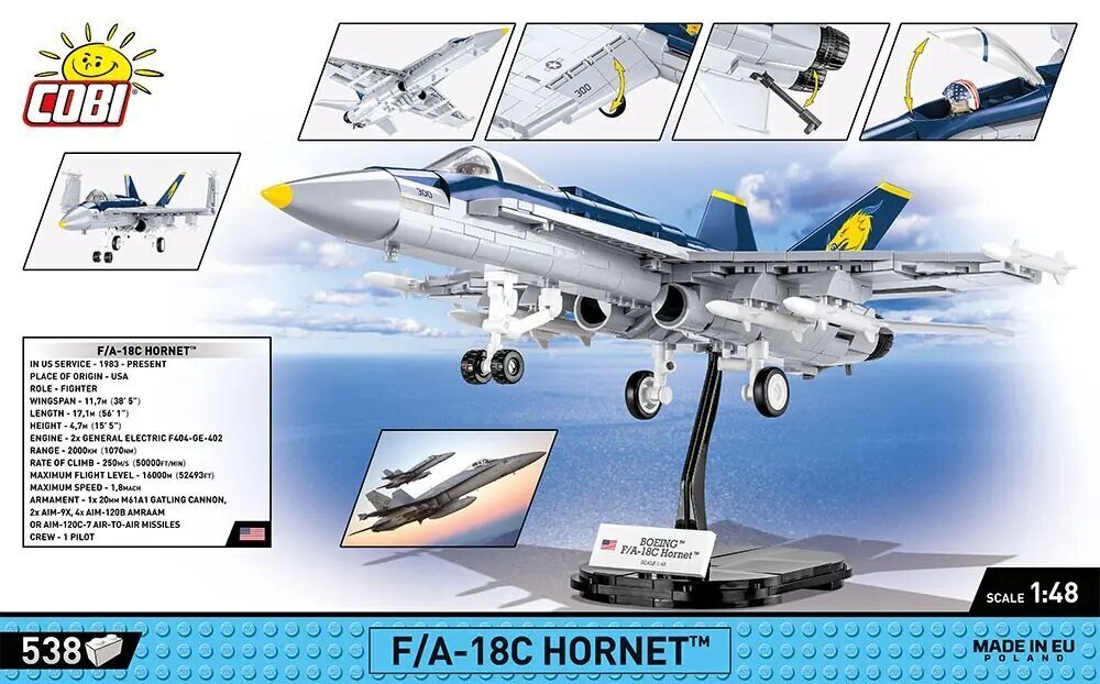 Armeija F/A-18C Hornet- rakennuspalikat hinta ja tiedot | LEGOT ja rakennuslelut | hobbyhall.fi