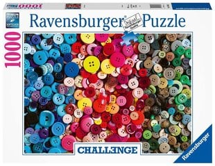 Ravensburger Puzzle Challenge Buttons 1000p 16563 hinta ja tiedot | Palapelit | hobbyhall.fi