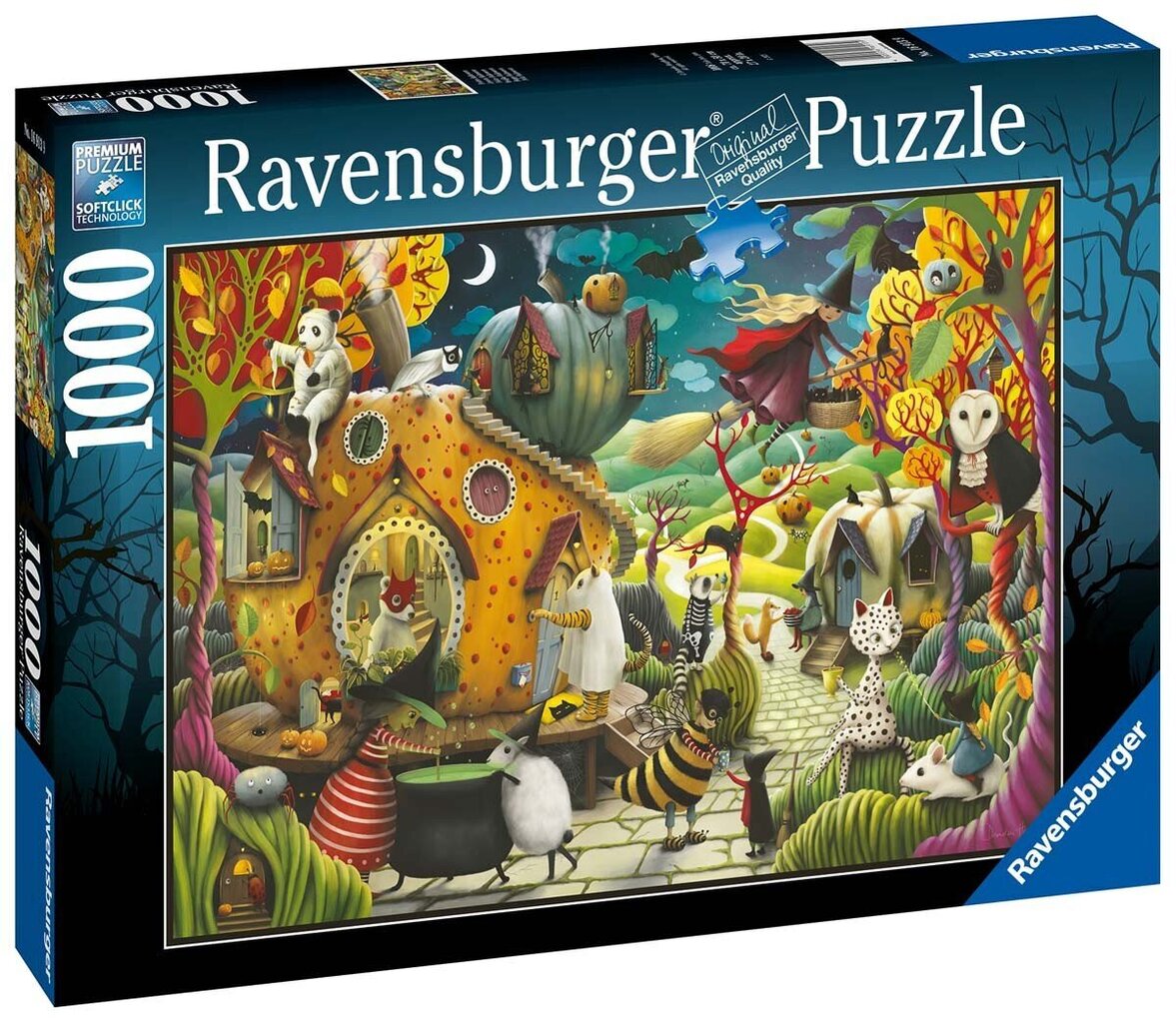 Ravensburger Puzzle Happy Halloween 1000p 16913 hinta ja tiedot | Palapelit | hobbyhall.fi
