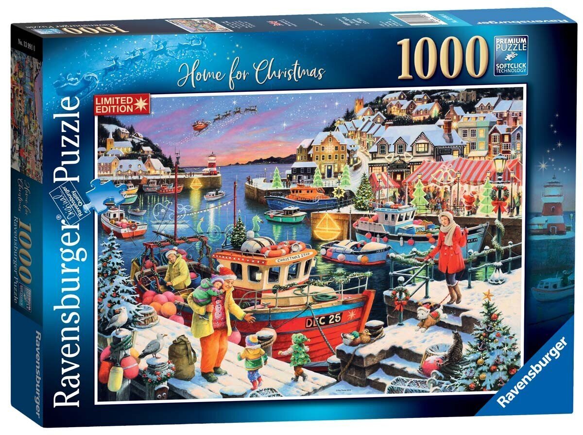 Ravensburger Puzzle Home for Christmas Ltd Ed.1000p 13991 hinta ja tiedot | Palapelit | hobbyhall.fi