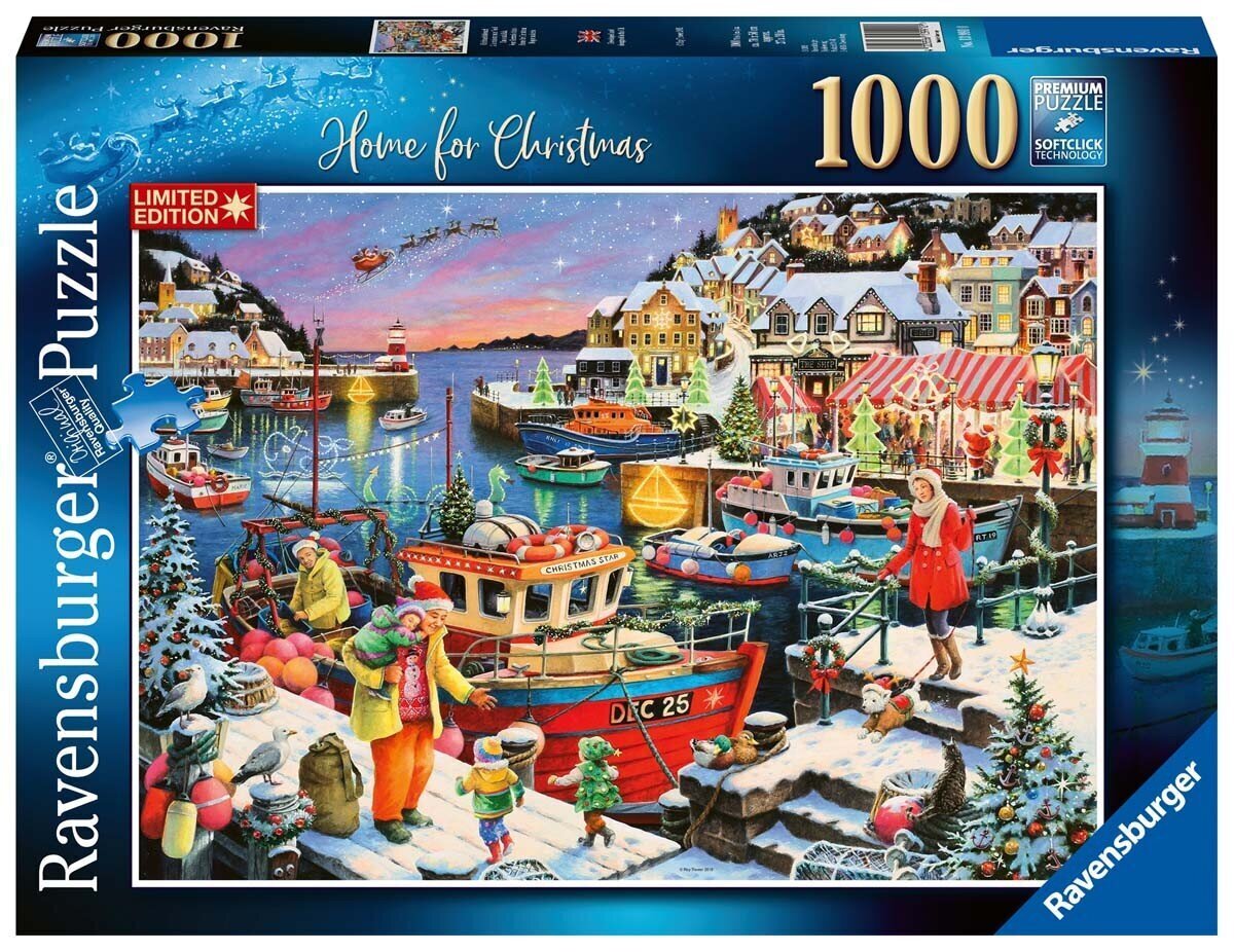 Ravensburger Puzzle Home for Christmas Ltd Ed.1000p 13991 hinta ja tiedot | Palapelit | hobbyhall.fi