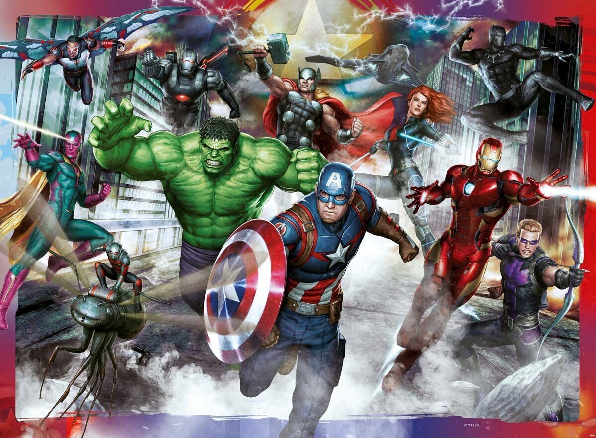 Ravensburger Puzzle Avengers kokoontuu 100p 10771 hinta ja tiedot | Palapelit | hobbyhall.fi